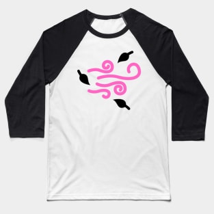 pink black texture design Baseball T-Shirt